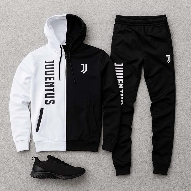 ست سوییشرت شلوار یوونتوس مردانه مدل TOPAN