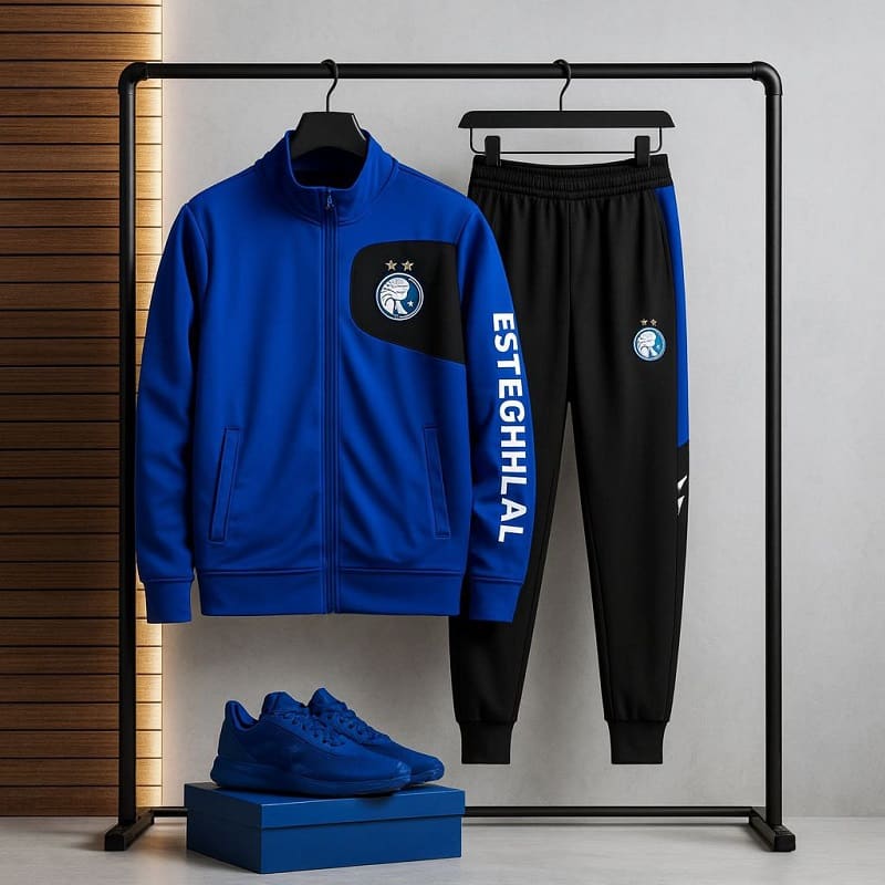 ست سوئیشرت شلوار استقلال مدل Blue Army