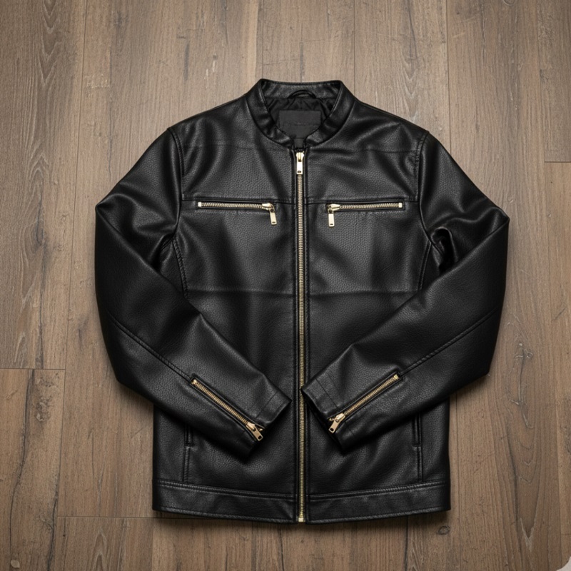 کاپشن چرم مردانه مدل SERGIO