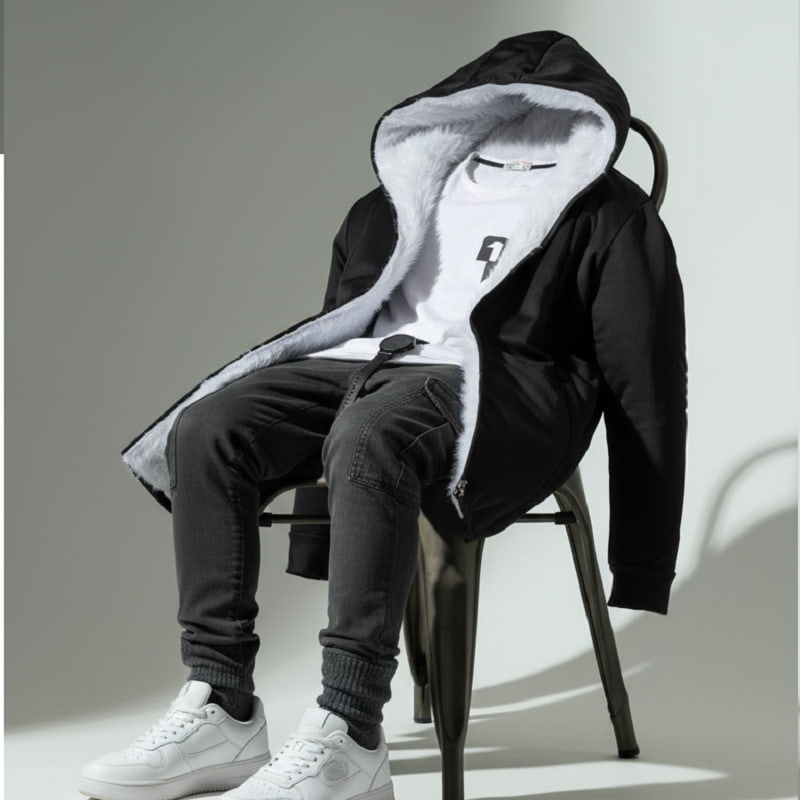 شنل خز سفید مردانه مدل venit