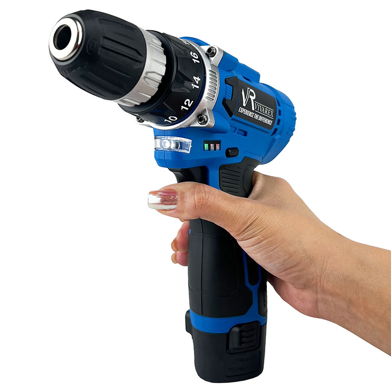 دریل پیچگوشتی شارژی ویوارکس مدل VR1210V-12C-آبی